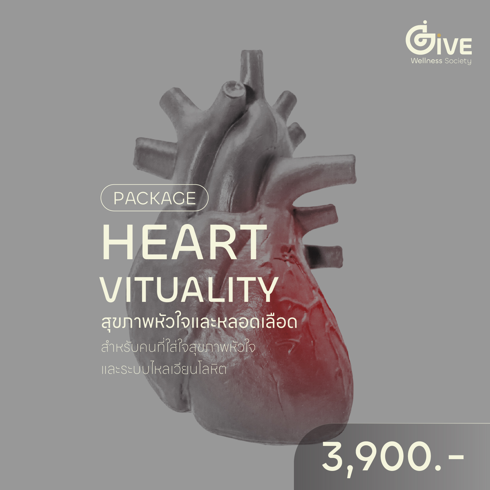 HEART VITUALITY  สุขภาพหัวใจและหลอดเลือด  สำหรับคนที่ใส่ใจสุขภาพหัวใจ และระบบไหลเวียนโลหิต